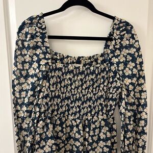 Floral Smocked Blouse